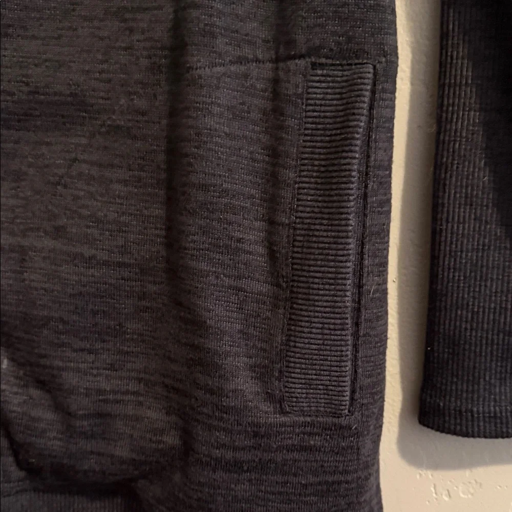 Athleta Charcoal Gray Hooded Open Front Jacket XSmall - Picture 5 of 10